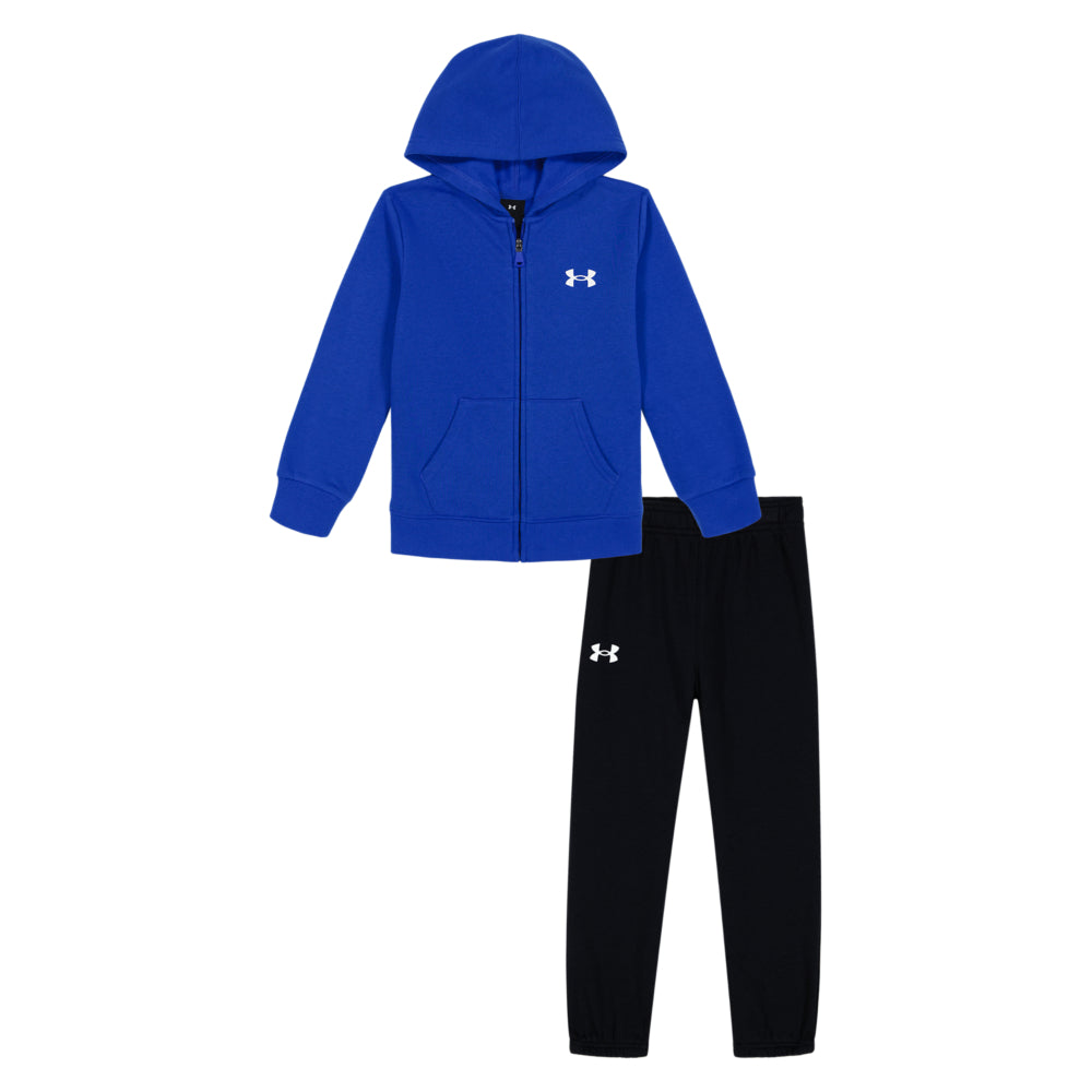 Under Armour Boys' Toddler Rival Full Zip Hoodie & Pants Set - Athletic Outfit for Playdates, Sports & Outdoor Activities