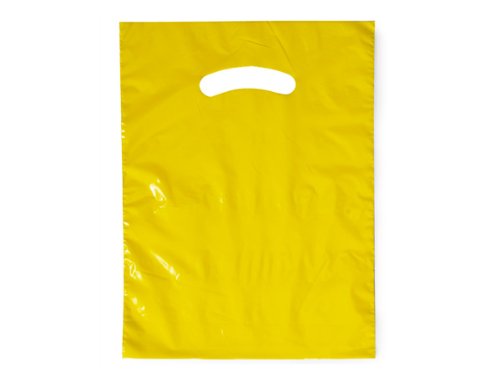 Premium Yellow Super Gloss Recycled Plastic Bags 9x12 Inches - 1.25 Mil Thick - 1000 Pack Bulk | Eco-Friendly Packaging for Retail, Food Storage & Gift Wrapping