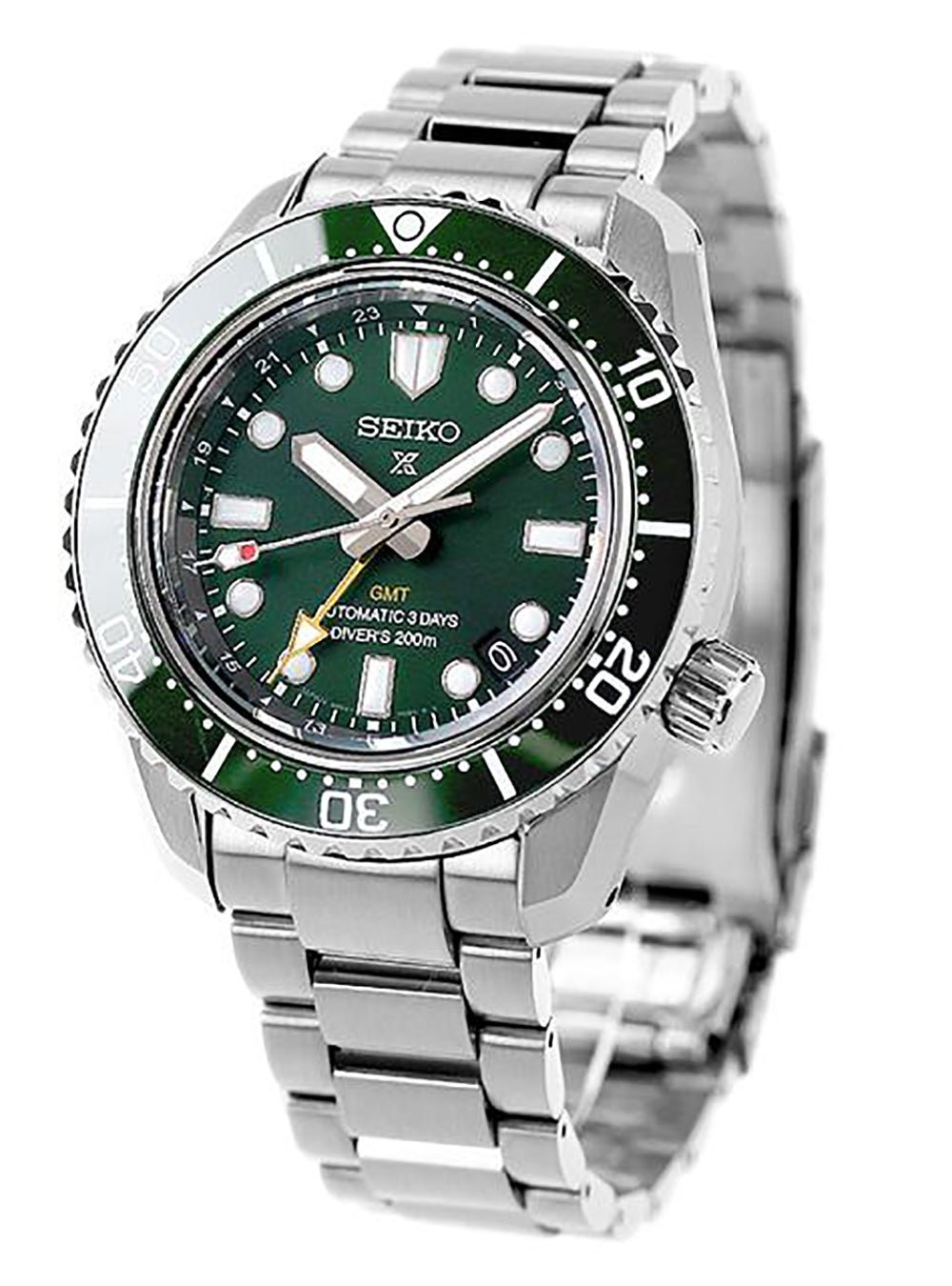 SEIKO Prospex 1968 Diver's Modern Re-Interpretation GMT Automatic Watch SBEJ009 - Japan Made JDM - Perfect for Scuba Diving, Travel & Luxury Collectors
