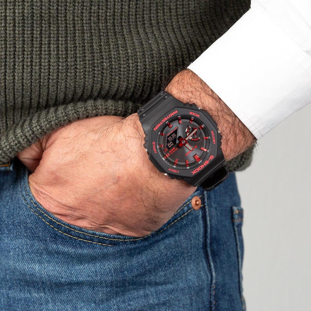 Casio G-Shock GAB2100BNR-1A Digital Watch with LED Backlight, Shock Resistant, Solar Powered - Perfect for Outdoor Adventures, Sports & Daily Wear