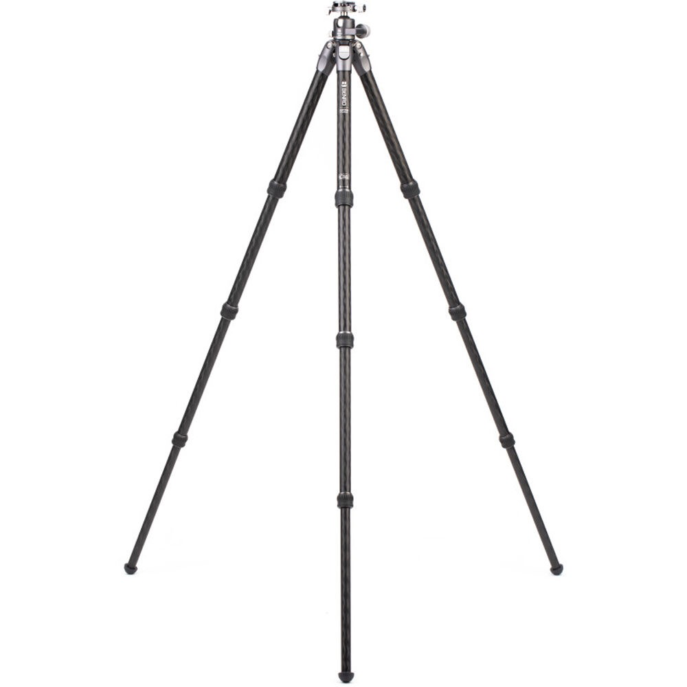 Benro Tortoise Columnless Carbon Fiber Tripod with GX35 Ballhead - 4-Section Twist Lock Legs, Lightweight Travel Tripod for DSLR Cameras, Perfect for Outdoor Photography, Hiking & Travel (TTOR34CGX35)