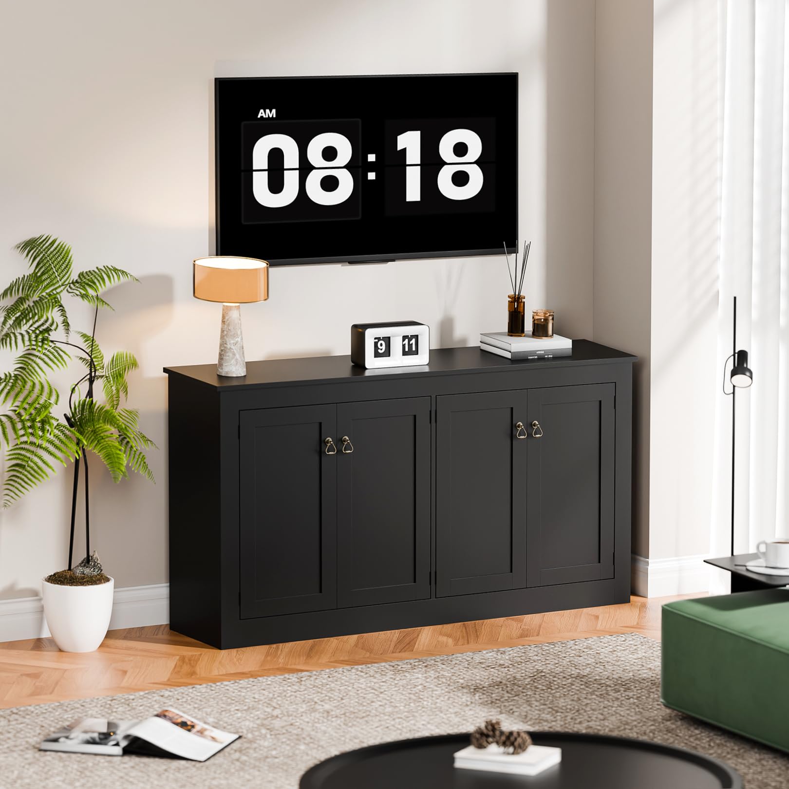 Cozy Castle Buffet Cabinet with Storage - 57.5