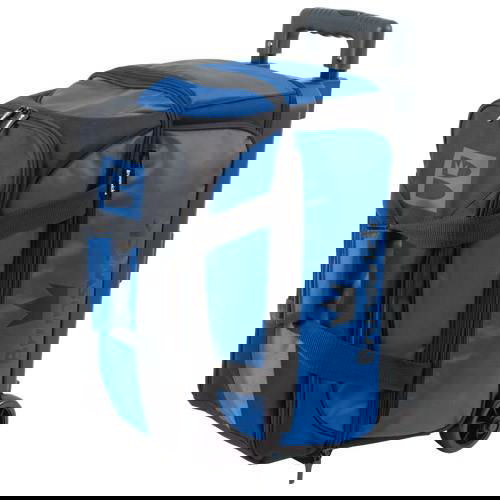 Brunswick Blitz Double Roller Blue Bowling Bag - Durable & Lightweight for Easy Transport - Perfect for League Play & Tournaments