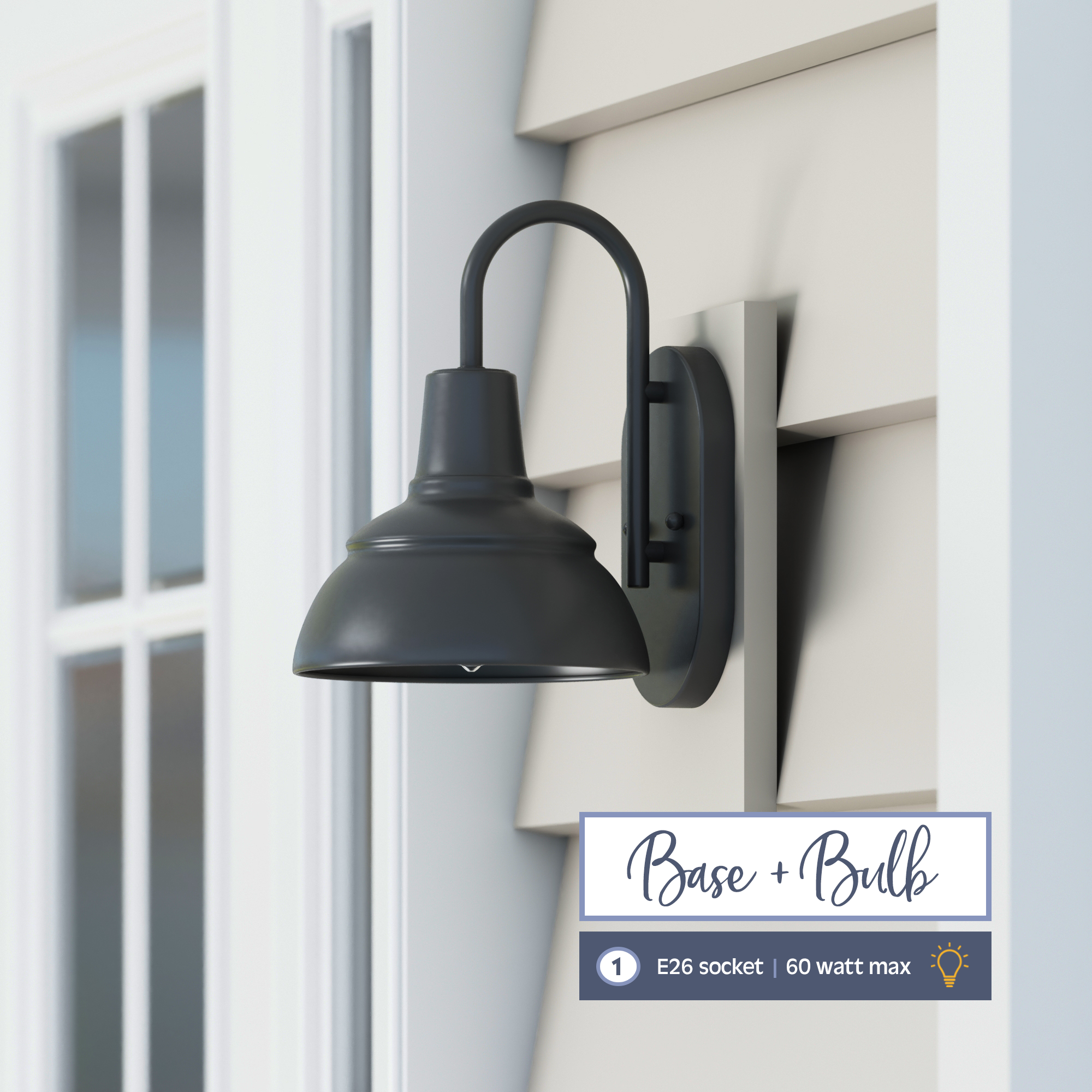 Brightondale Outdoor Wet Rated Coach Light in Espresso Finish - Durable Porch & Patio Lighting for Enhanced Curb Appeal