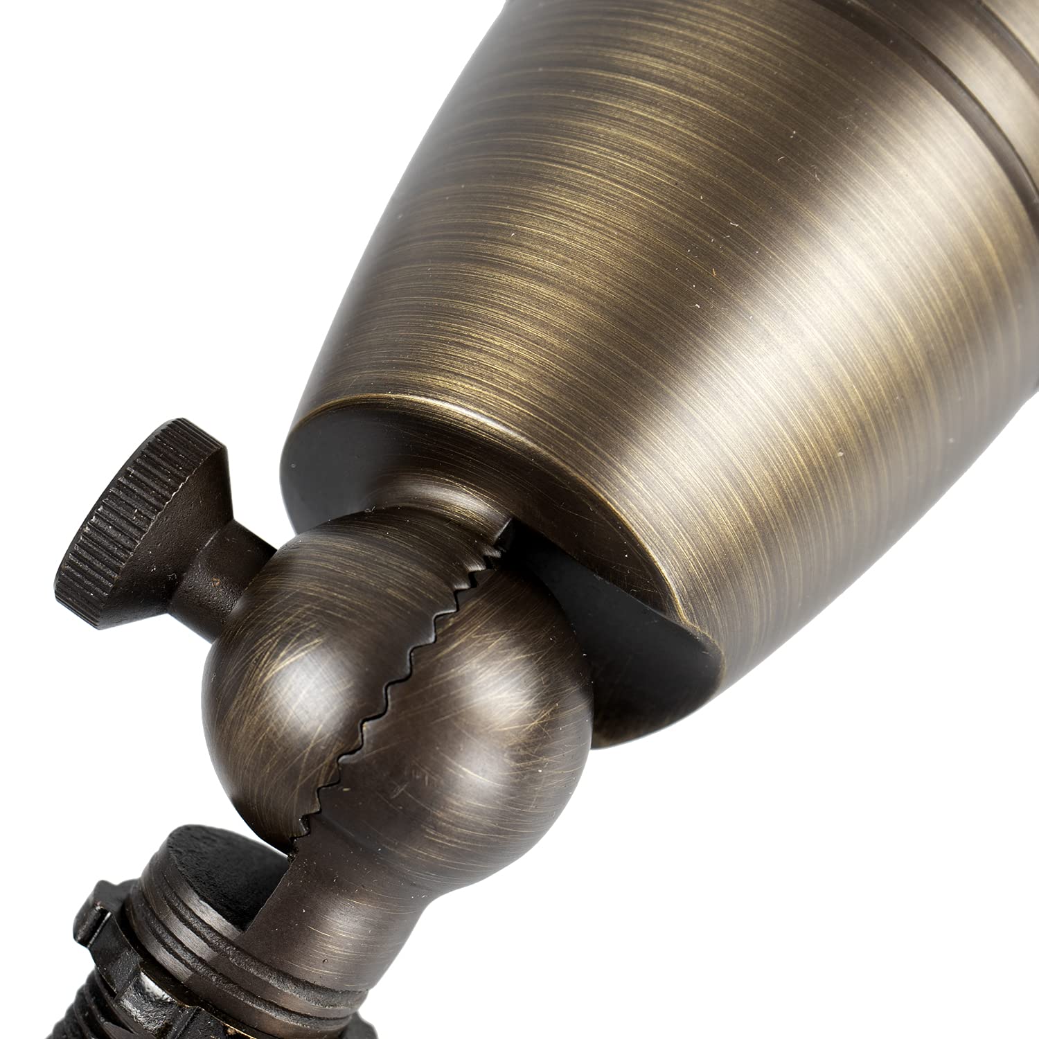 6 Pack Solid Brass Uplight Spotlight Fixtures - 12V Low Voltage Waterproof Outdoor Landscape Lighting with Ground Spike Stand - Perfect for Garden, Pathway, and Tree Accent Lighting