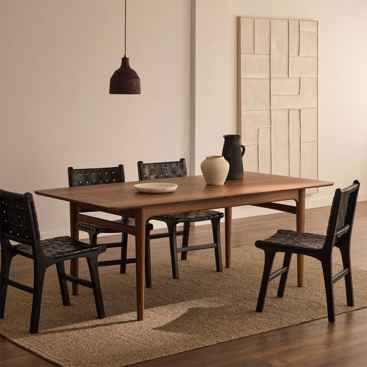 Elan Extendable Dining Table - Expandable Wooden Kitchen Table for 6 to 10 People - Perfect for Family Gatherings & Dinner Parties
