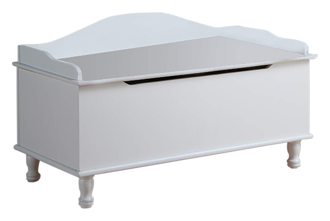 Kings Brand Furniture - Applegate Storage Bench Toy Chest, White - Perfect for Kids' Room, Nursery, and Playroom Organization