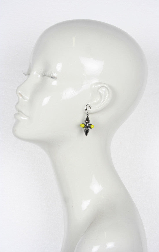 Double Spike Earrings for Women - Punk Gothic Stainless Steel Stud Earrings for Cartilage, Helix, Lobe Piercing - Perfect for Concerts, Parties, and Edgy Everyday Style
