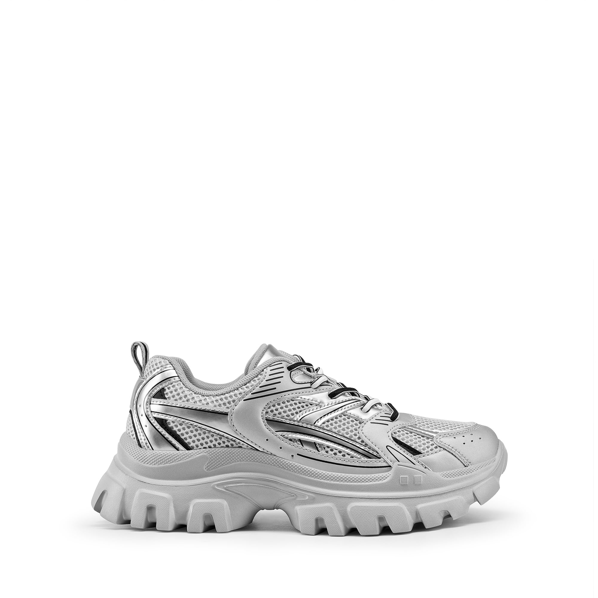 DREAM PAIRS Women's Chunky Platform Sneakers - Y2K Retro Fashion Lace-Up Comfortable Walking Shoes for Women | Casual Outfit, Street Style, Daily Wear