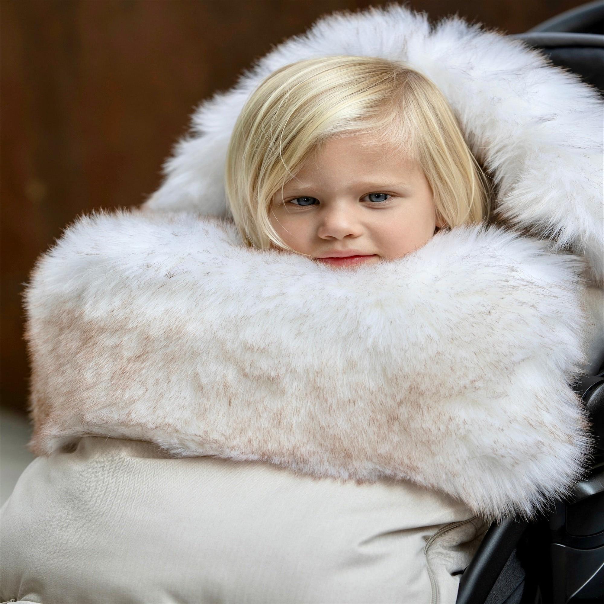 7AM Enfant PlushPOD Tundra - Premium Baby Car Seat Cover for Winter Warmth & Comfort - Perfect for Cold Weather Travel & Outdoor Adventures