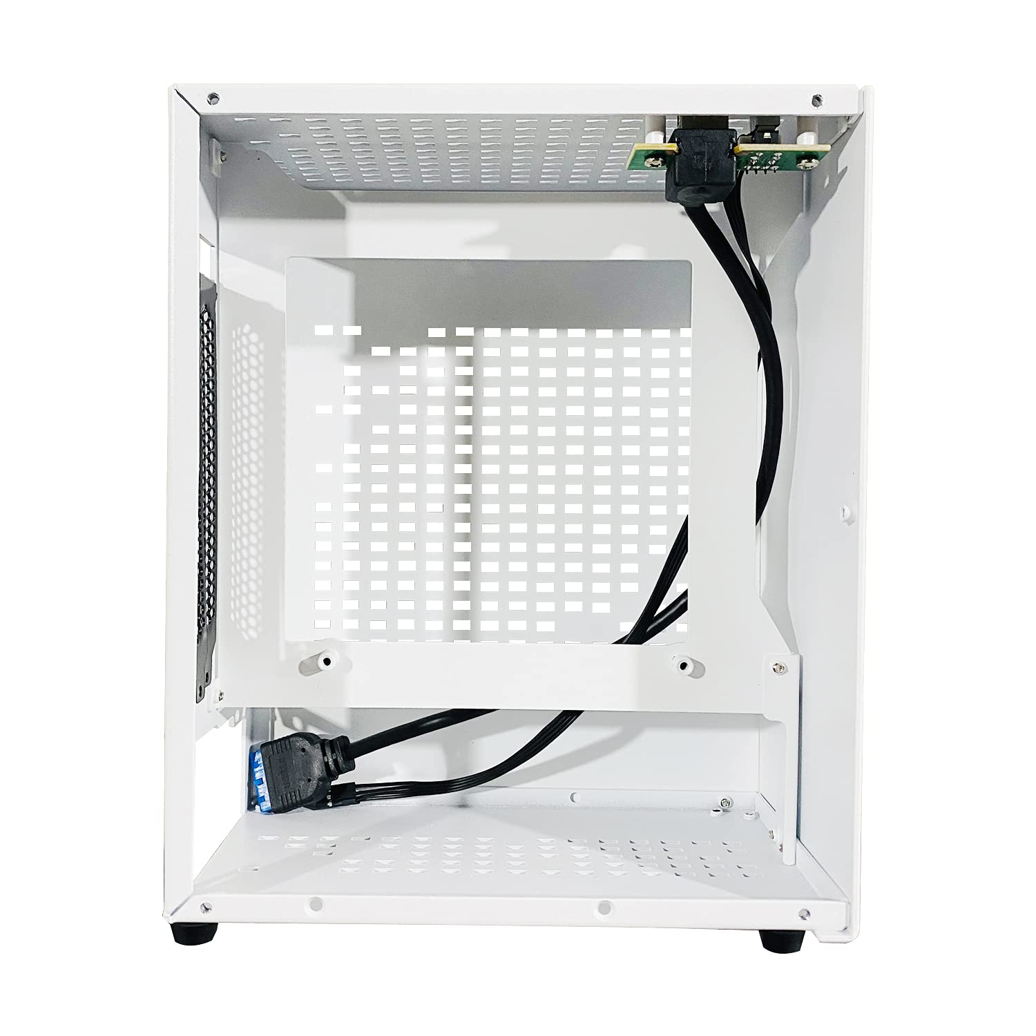A07 Aluminum Mini-ITX PC Case - Compact Backpack Compatible Computer Chassis for Mini Graphics Cards | Portable Gaming & Office Desktop Builds