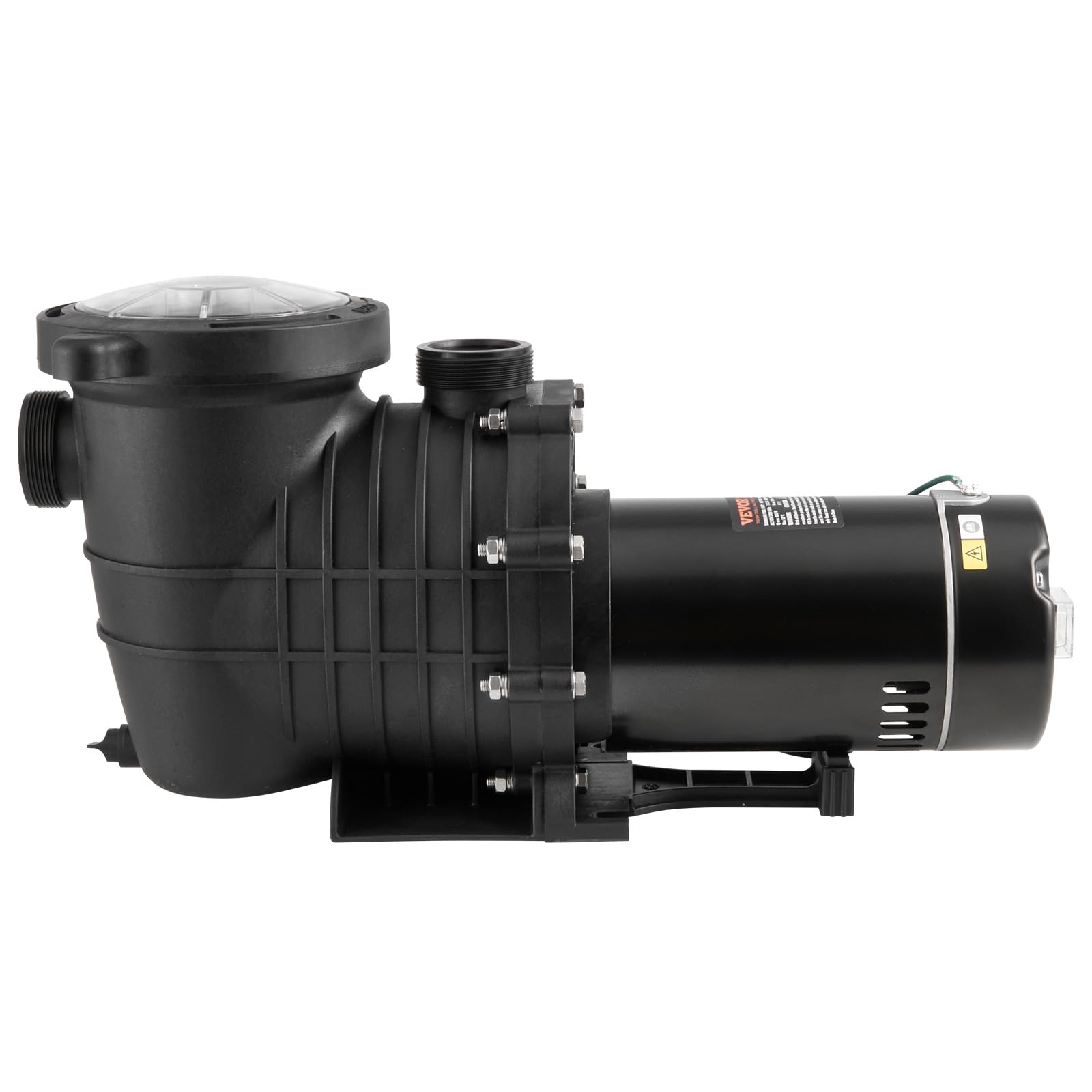 VEVOR 1.5 HP Above Ground Pool Pump - 100 GPM Single Speed Swimming Pool Pump with Filter Basket, 110V/240V 3450 RPM, 50.9 ft Max Head - Perfect for Above Ground Pools, Hot Tubs, Spas and Backyard Water Features