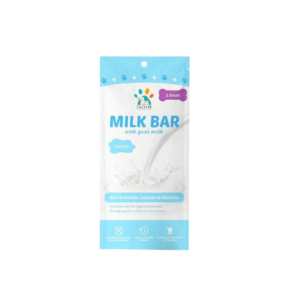Singapaw Goat Milk Dental Chews for Dogs - Small & Medium Size | Natural Coconut, Pandan, Peanut, Strawberry & Honey Flavors | Promotes Oral Health & Fresh Breath | Perfect for Training Rewards and Daily Teeth Cleaning