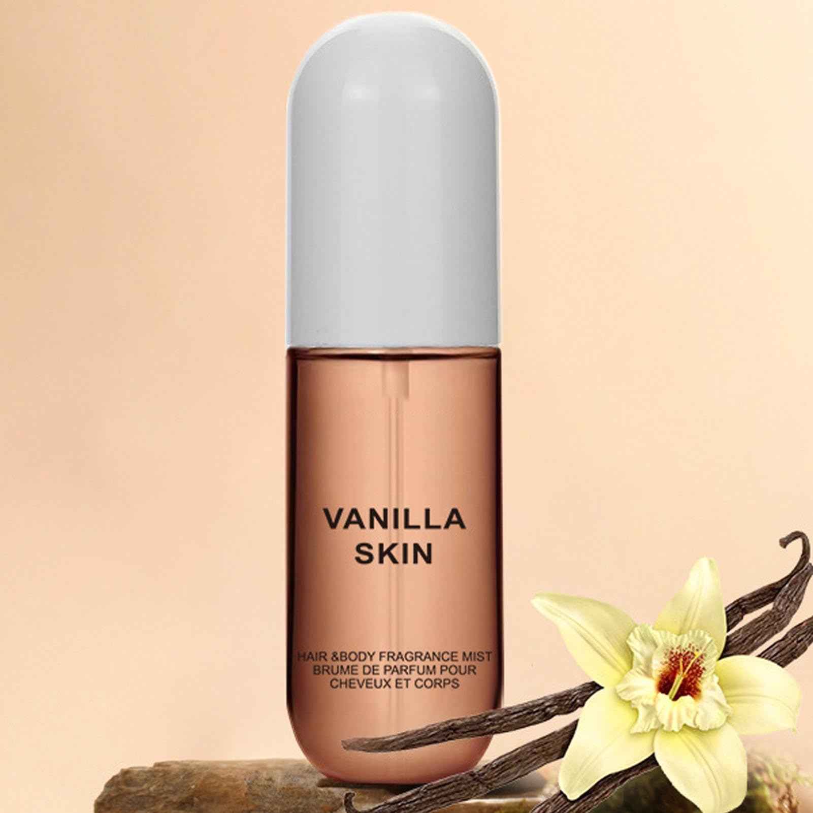 Vanilla Skin Perfume & Body Mist for Women - Long-Lasting Vanilla Fragrance Spray (50ml) for Hair & Skin - Perfect for Daily Wear, Date Nights & Special Occasions