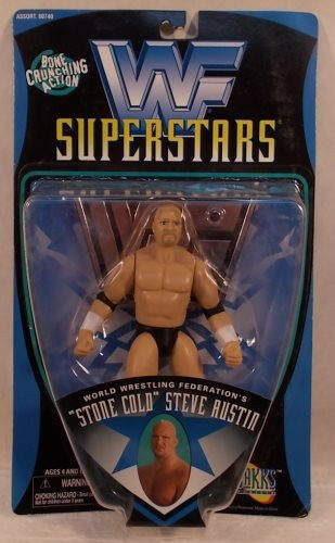 1997 WWF Jakks Pacific Best of Series 1 Stone Cold Steve Austin Action Figure - Exclusive Collectible Wrestling Toy for Fans & Display - Perfect for Wrestling Memorabilia Collections & Nostalgic Gift Giving