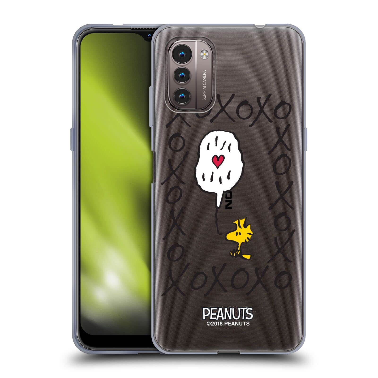 Head Case Designs Officially Licensed Peanuts Woodstock XOXO Sealed with A Kiss Soft Gel Case for Nokia G11/G21 - Durable Protection & Stylish Design for Everyday Use