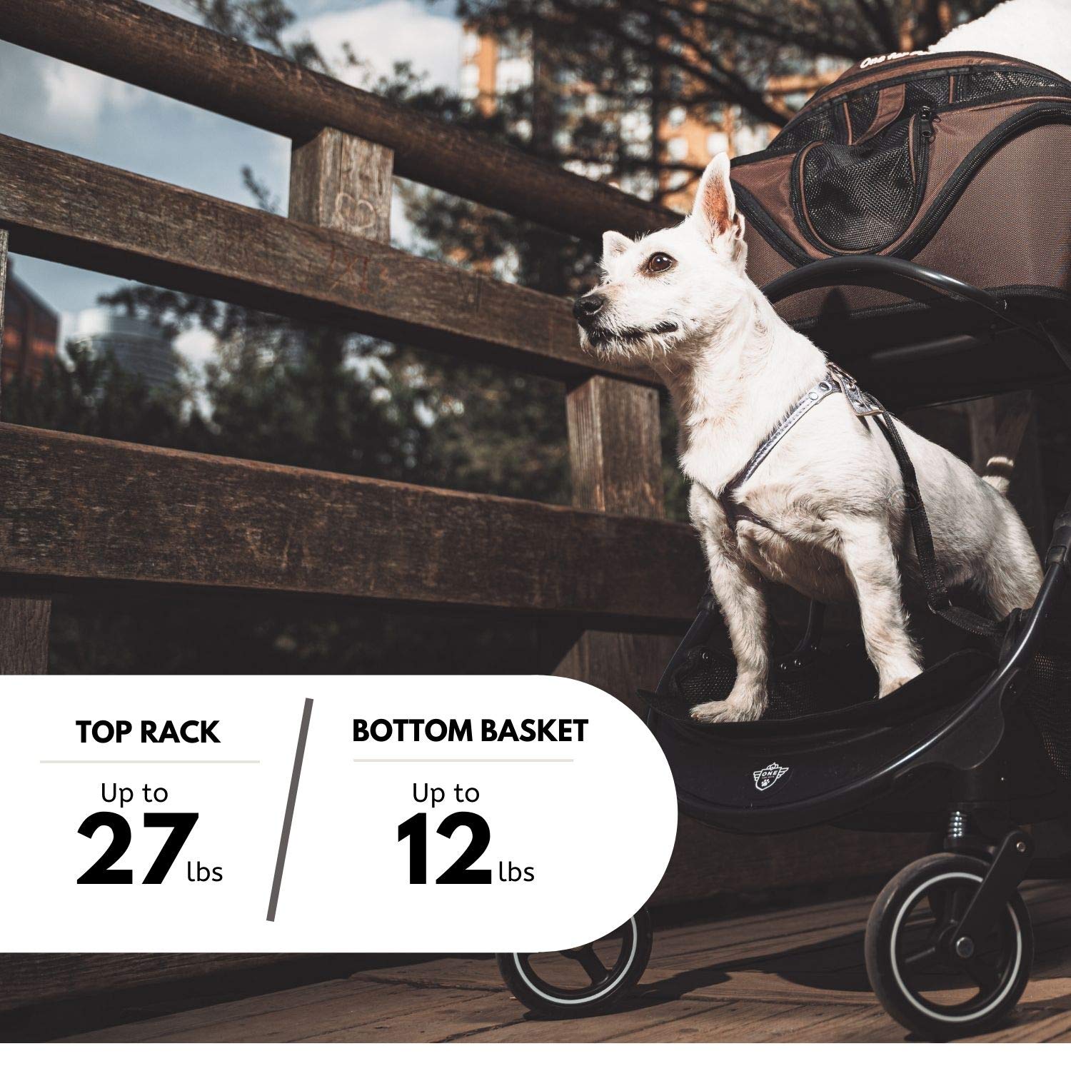 Premium 3-in-1 Pet Stroller for Small & Medium Dogs & Cats - Convertible Carrier, Booster Seat & Travel Stroller | No Assembly Required | Black (Chickadee-Stroller) | Perfect for Vet Visits, Shopping & Outdoor Adventures