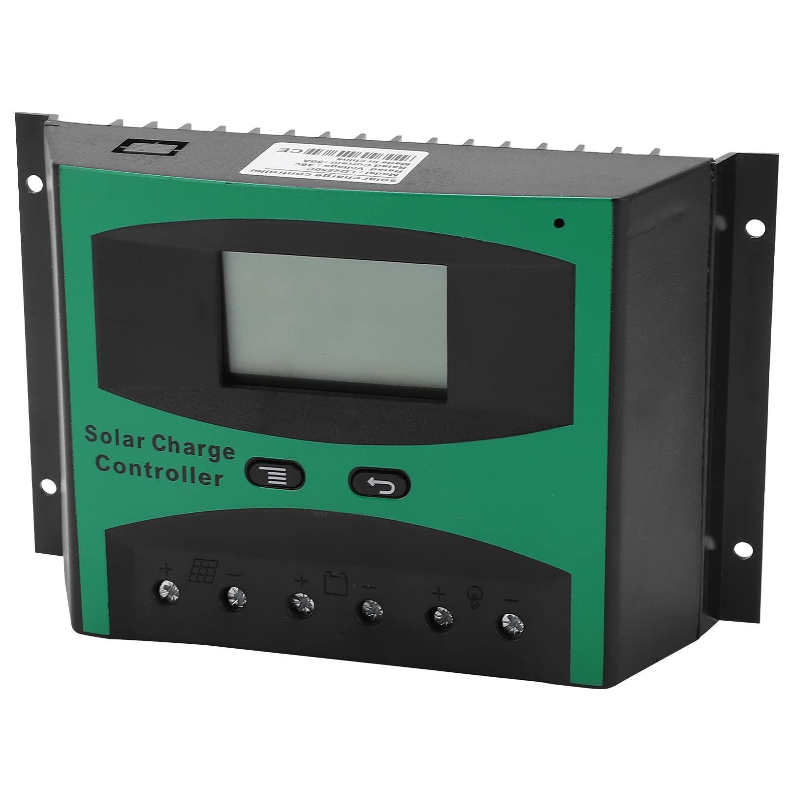 Automatic Solar Charge Controller with LCD Display - 12V/24V for Home, Commercial & Industrial Use | Solar Panel Battery Regulator for Off-Grid Power Systems