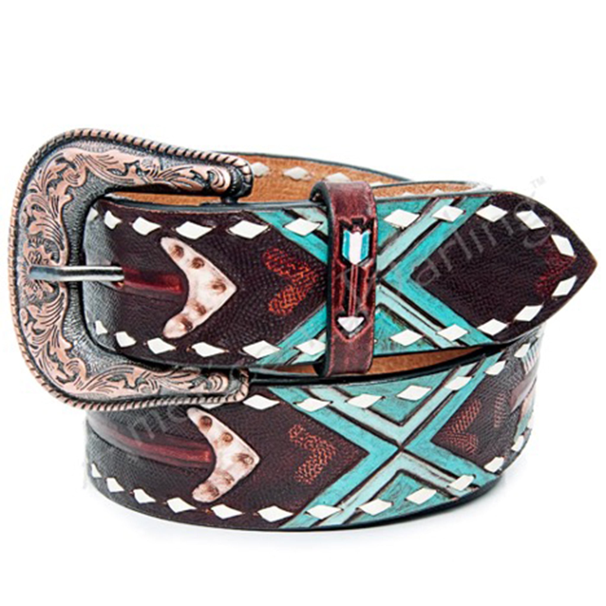 American Darling Painted Arrow Belt - Stylish Western Leather Belt for Women | Perfect for Cowgirl Outfits, Country Concerts & Boho Fashion