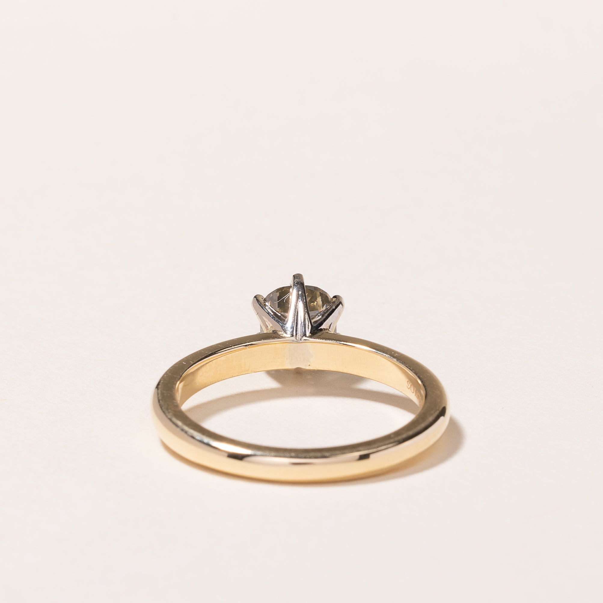 14K Yellow Gold Cushion Cut Diamond Ring - 0.43 Carat Solitaire Engagement Ring, Size 7 | Perfect for Proposals, Anniversaries & Special Occasions