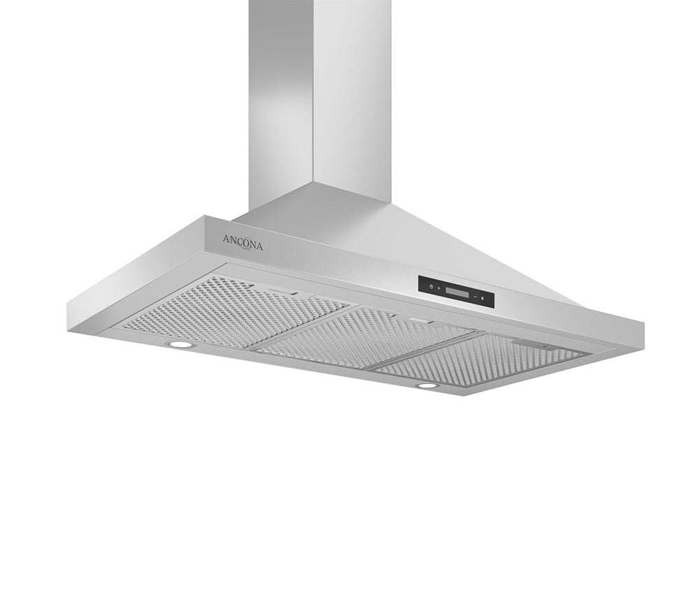 WPR436 Convertible Wall Pyramid Range Hood - Stainless Steel Kitchen Vent Hood with 3 Speed Settings - Perfect for Modern Home Cooking & BBQ Outdoor Use