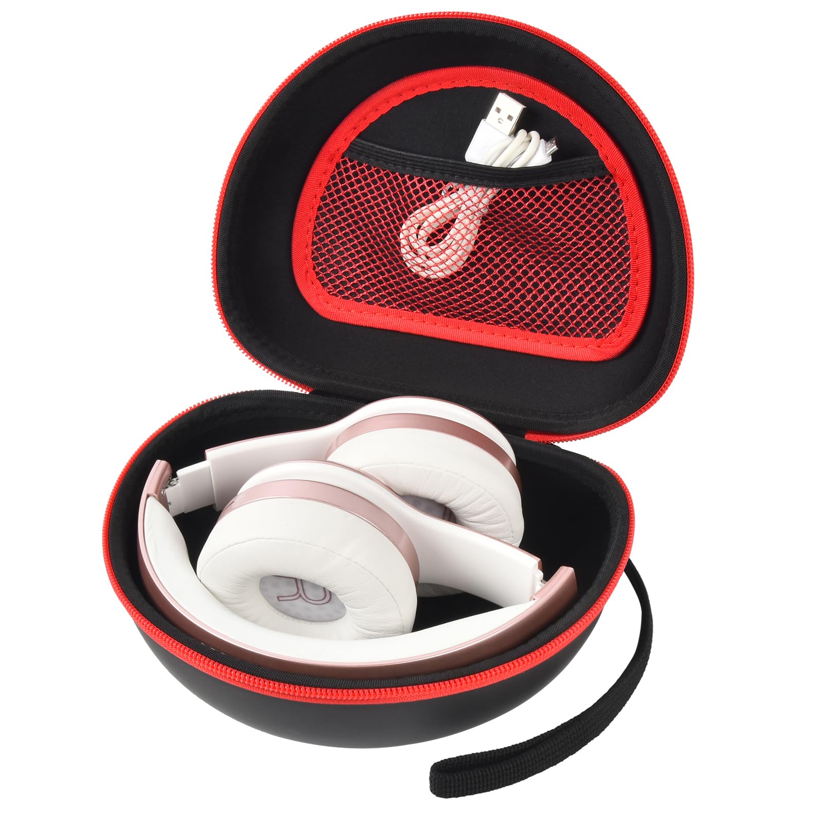 Universal Headphone Case for Beats Solo 4, TOZO HT2, Glynzak, Beats Studio Pro, Solo3 & Studio3 - Foldable Protective Cover for Bluetooth Wireless Headphones (Extra Large, Black) - Perfect for Travel, Gym & Daily Storage