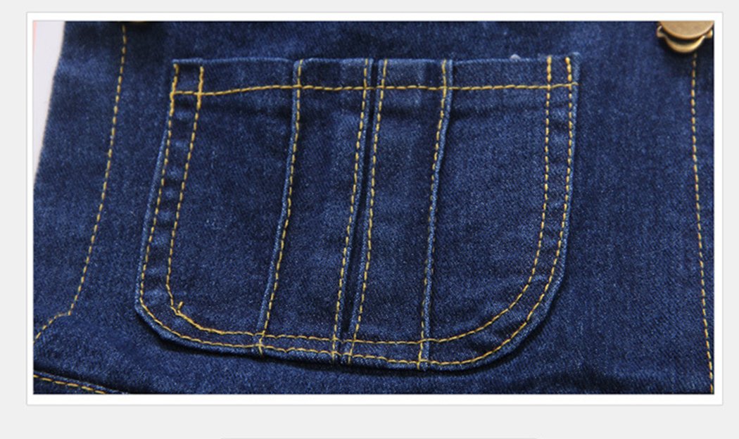 KIDSCOOL SPACE Girls Denim Skirts & Stretchy Jeans Overalls - Soft Comfortable Denim Dresses for Toddler & Little Big Girls - Perfect for Playdates, School & Casual Outings