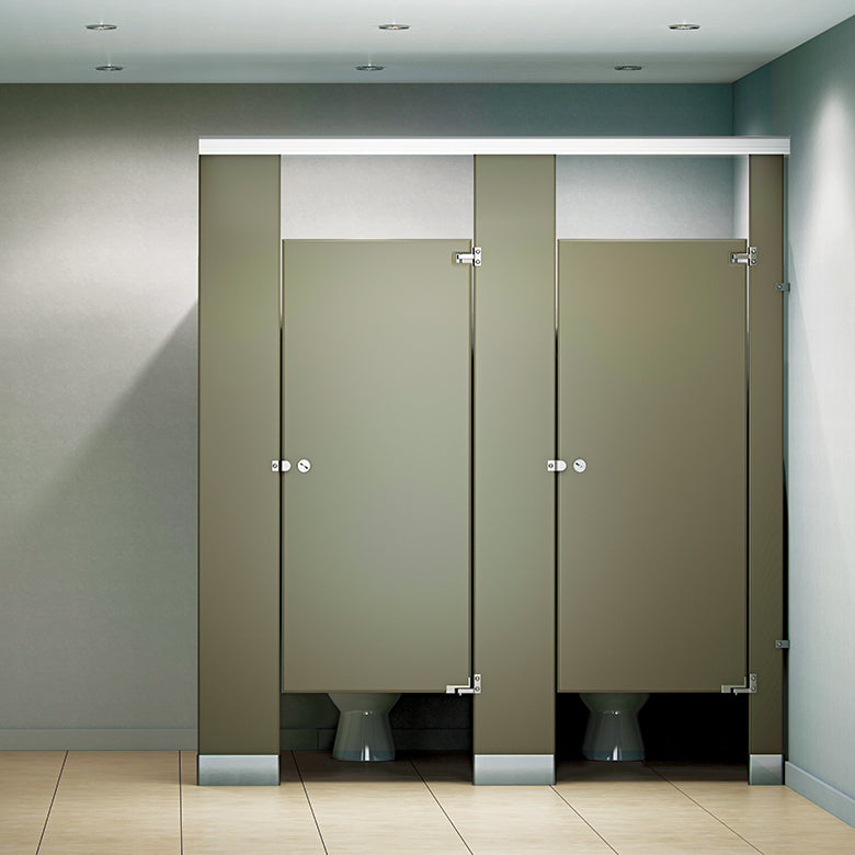 Durable Solid Plastic Toilet Partition for Commercial Restrooms - Waterproof & Easy to Clean Bathroom Stall Divider - Ideal for High-Traffic Public Restrooms, Schools, and Office Buildings