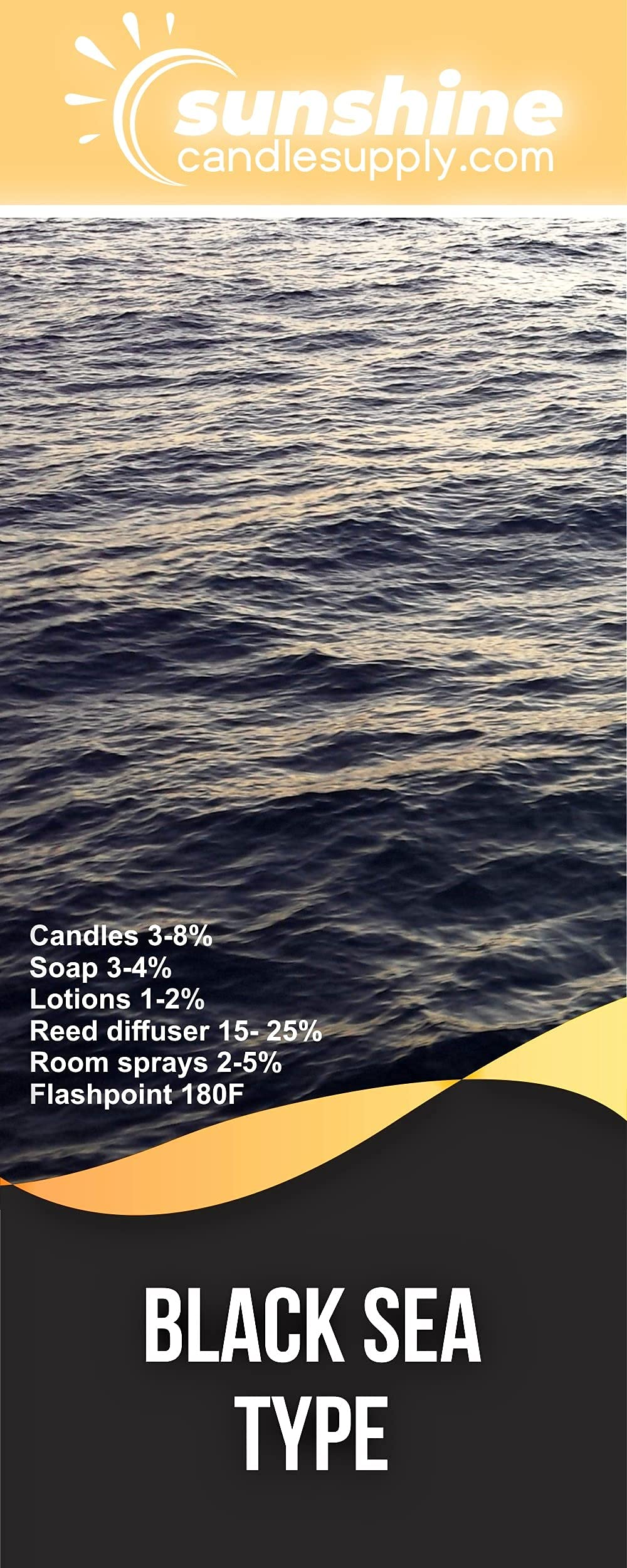Premium Black Sea Fragrance Oil for Candles, Soap & Body Products - 8 oz Bottle - Perfect for Aromatherapy, Home Scenting & DIY Crafts