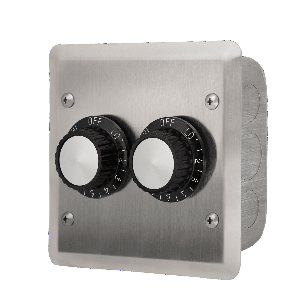 Infratech INF Input Dual In-Wall Regulator for 120V & 240V Single Element Electric Heaters - Perfect for Home, Office & Commercial Heating Solutions