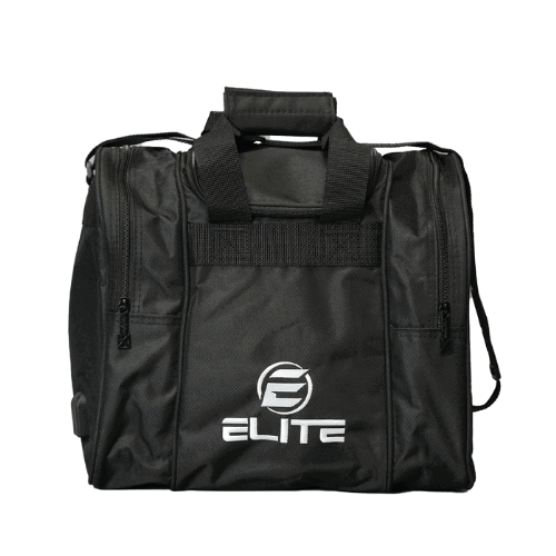 ELITE Deluxe Single Tote Bowling Bag - Black | Premium Bowling Accessory for Men & Women | Perfect for League Play & Practice Sessions
