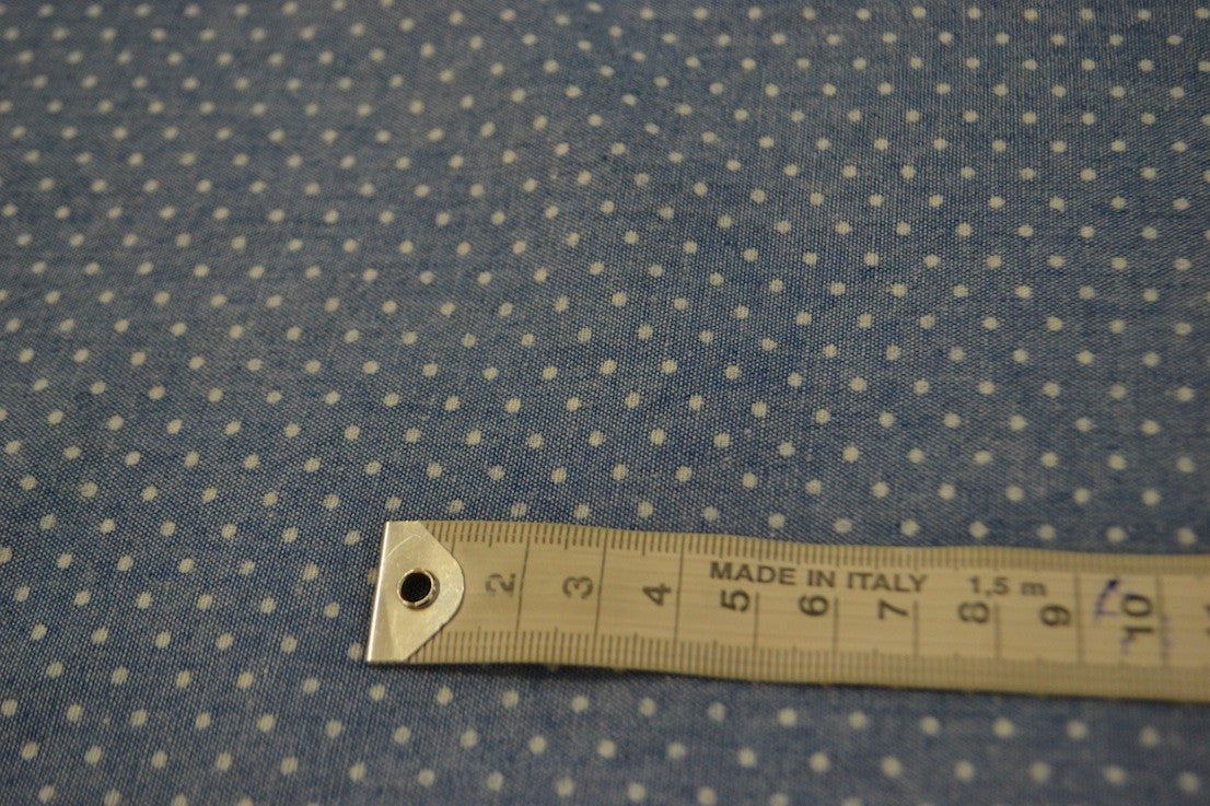 Chambray Dot Print Fabric - Small Size for DIY Crafts, Quilting, and Home Decor Projects
