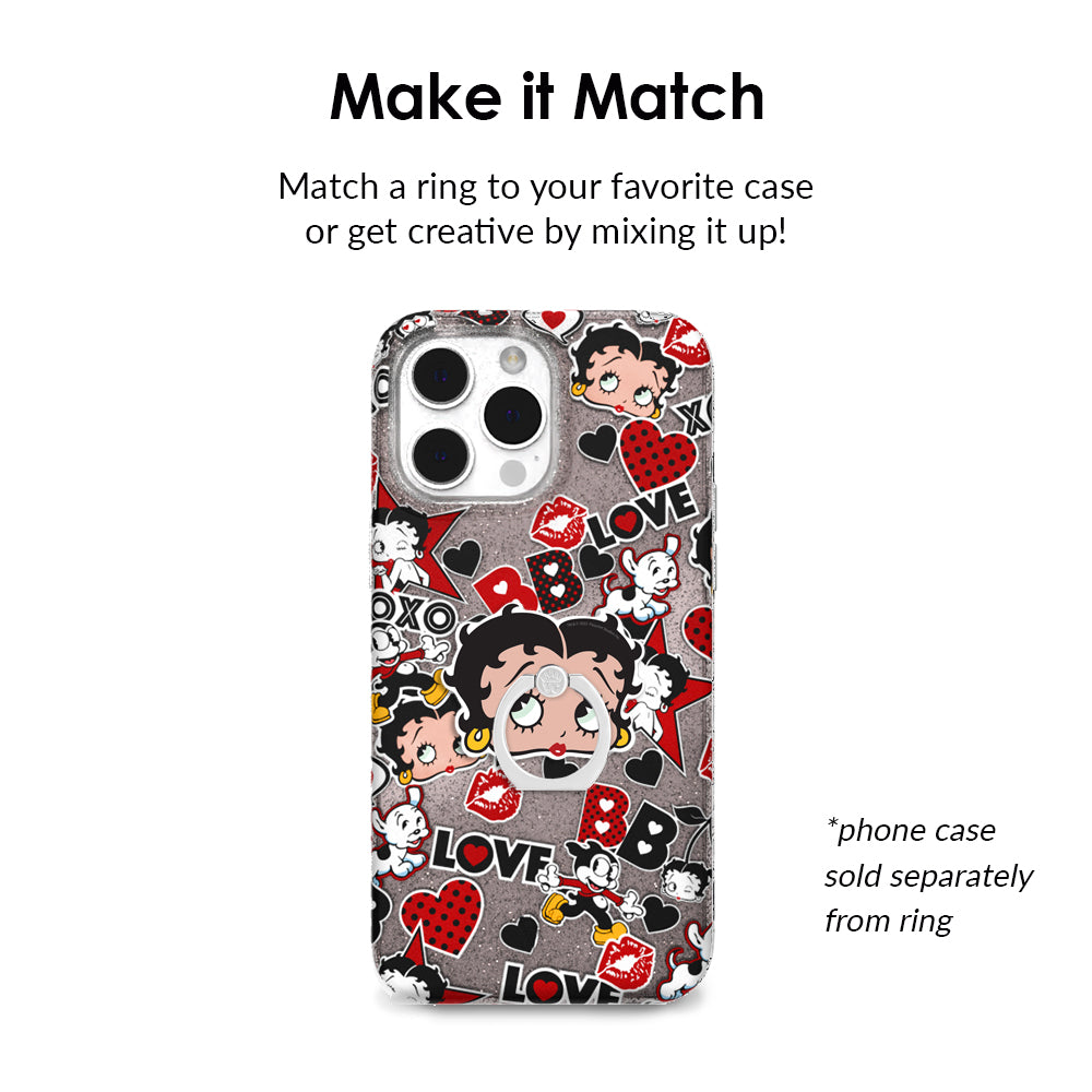 Betty Boop Icon Phone Ring Holder - Cute & Stylish Grip Stand for Smartphones - Perfect for Selfies, Videos, and Secure One-Handed Use