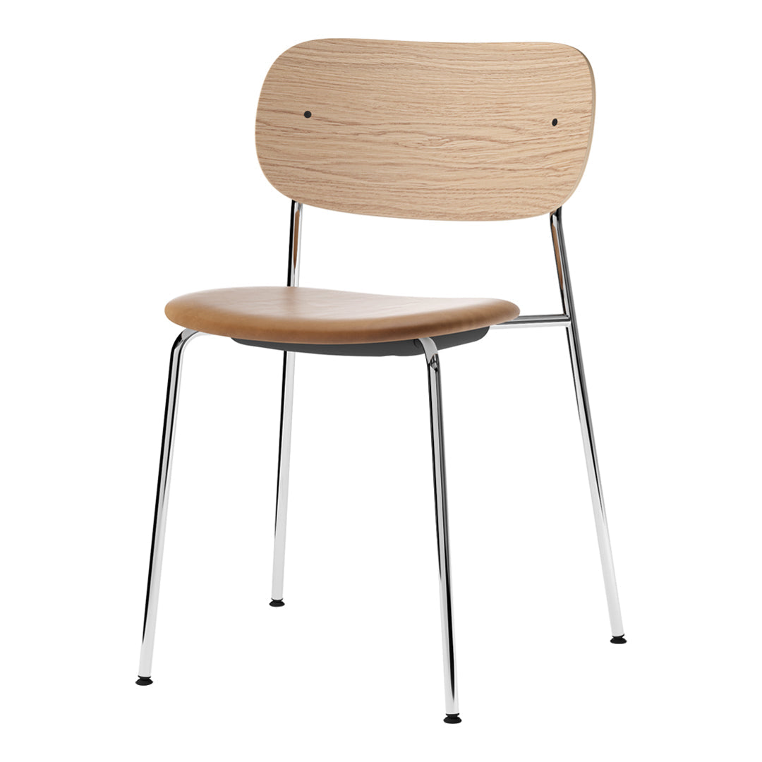 Co Dining Stackable Chair - Upholstered Seat for Kitchen, Dining Room & Outdoor Patio | Comfortable & Space-Saving Furniture