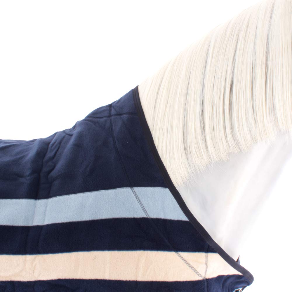 Rambo Deluxe Fleece Cooler 60 - Premium Horse Cooler Blanket in Navy Blue | Ideal for Post-Workout Cooling & Stable Use