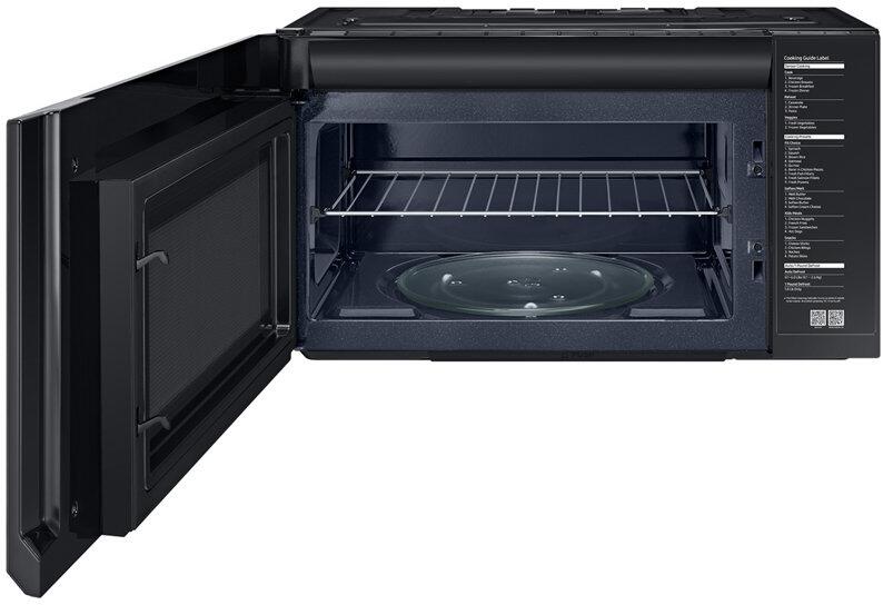 30 Inch Over the Range Microwave Oven - 2.1 cu.ft Capacity, Auto Cook, Black Stainless Steel - Perfect for Modern Kitchens & Small Spaces
