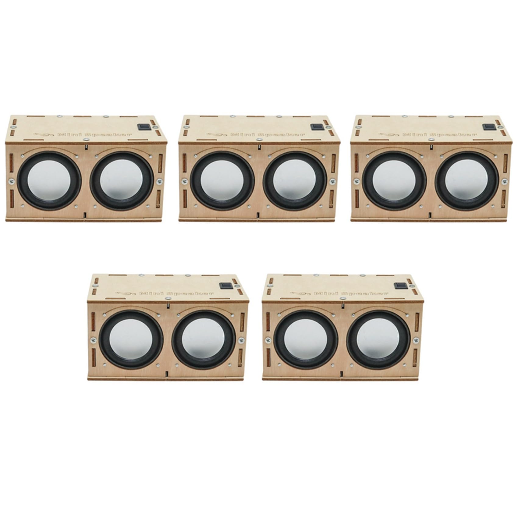 Bakemoro 5-Piece DIY Bluetooth Speaker Kit - Build Your Own Portable Wooden Speaker with Electronic Sound Amplifier - Perfect for Home, Office, and Outdoor Use