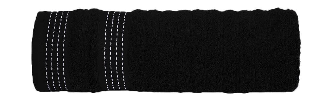 Premium CASA COPENHAGEN 72-Piece Luxury Towel Set - 550GSM Hotel & Spa Quality - Includes 24 Bath Towels, 24 Hand Towels & 24 Washcloths - Elegant Black & Grey - Designed in Denmark - Perfect for Bathroom, Spa & Luxury Home Decor