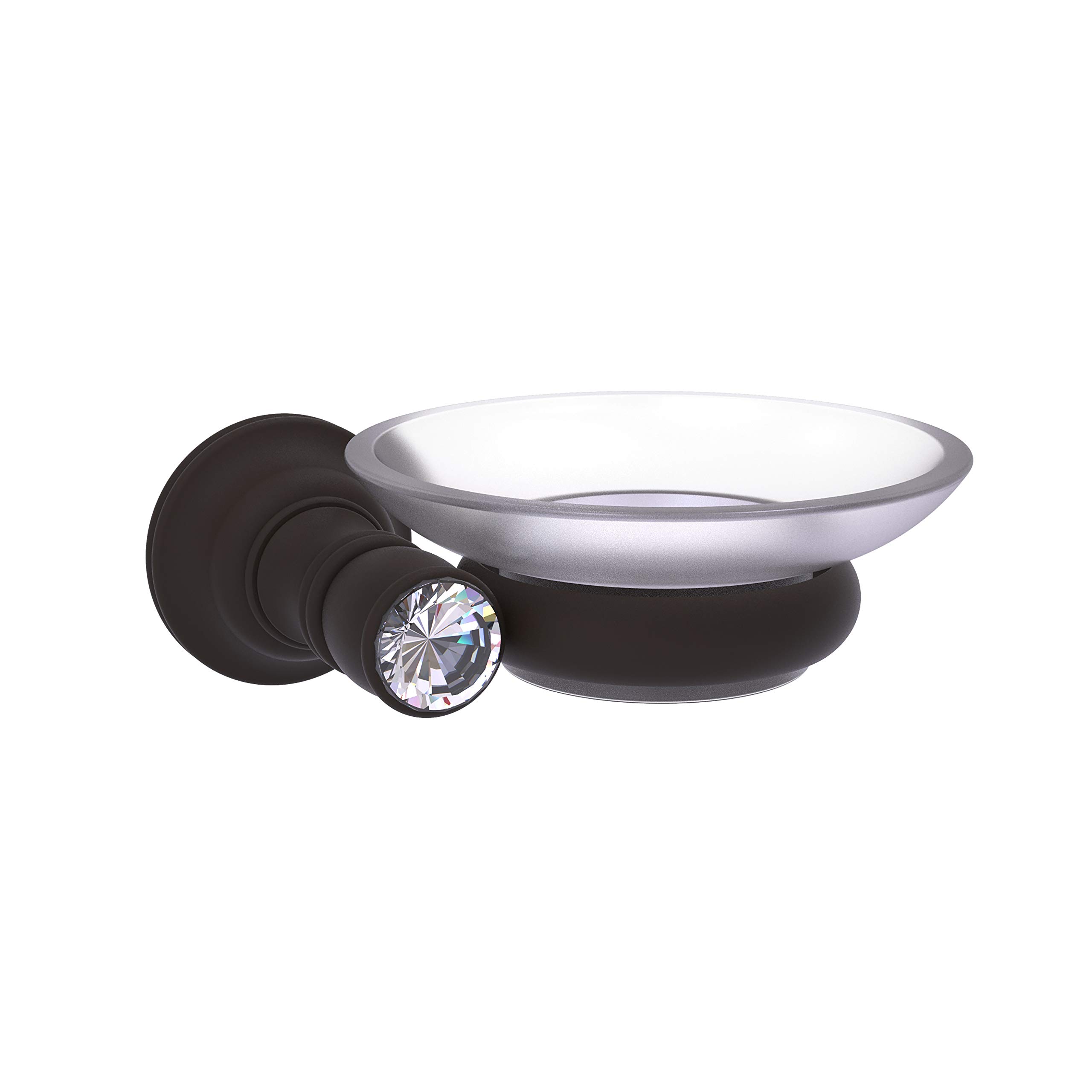 Allied Brass CC-62 Carolina Crystal Collection Oil Rubbed Bronze Wall Mounted Soap Dish - Elegant Bathroom Decor for Modern & Traditional Homes