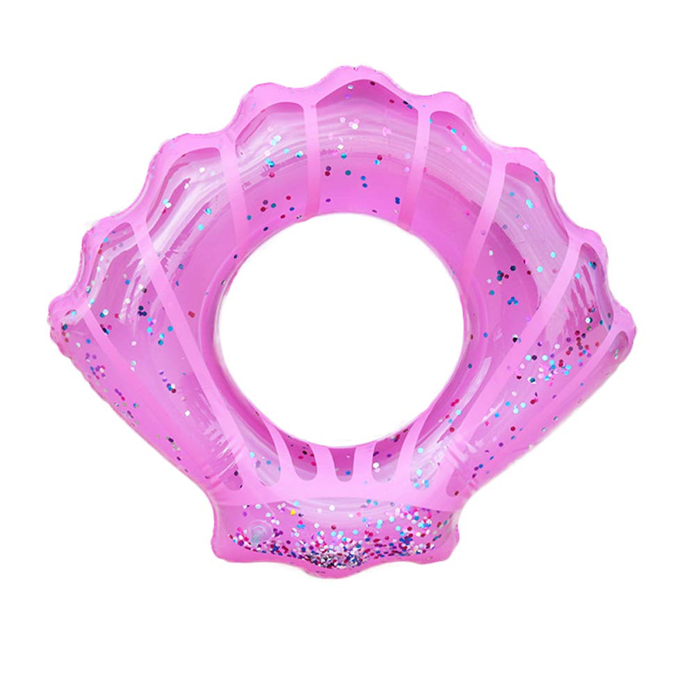 **Inflatable Swim Ring for Adults & Kids - ZaH Shell Pool Float Raft, Water Swim Tube for Summer Beach, Pool Party & Decoration (Pink, Adult Size)**    *Perfect for beach vacations, pool parties, water games, and summer relaxation!*