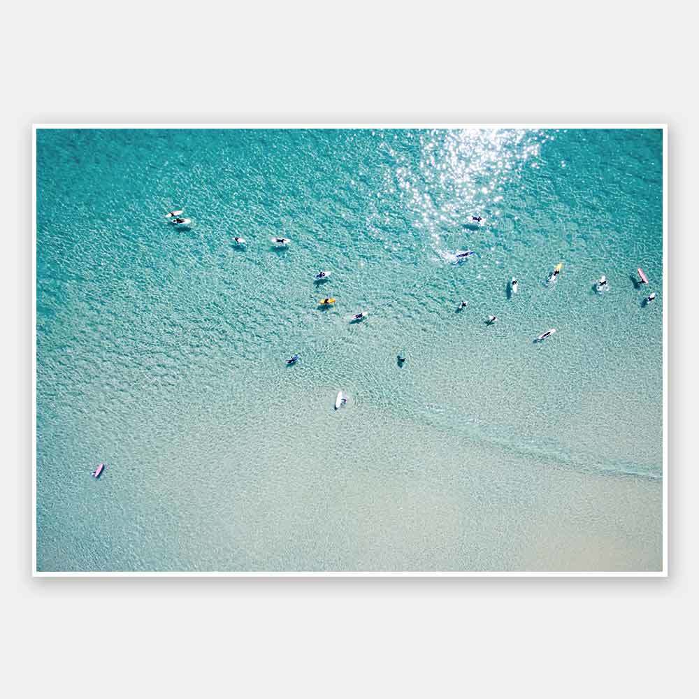 7 Mile Beach Wall Art Print - Tropical Beach Landscape Poster for Home & Office Decor - Perfect for Living Room, Bedroom, or Coastal Themed Spaces