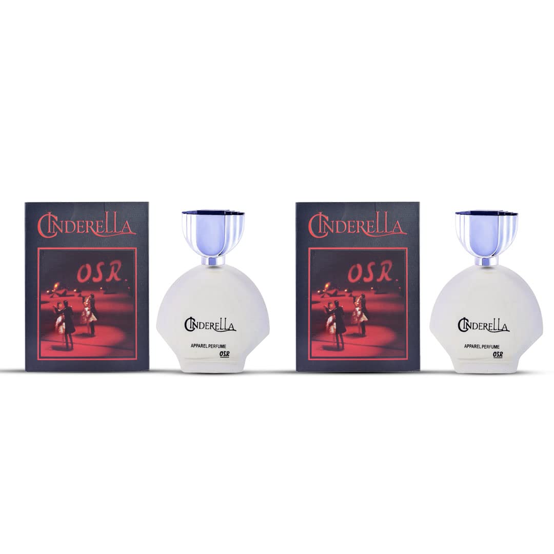 Premium OSR Cinderella 100ML Long-Lasting Fragrance Body Spray for Women - Refreshing & Elegant Scent - Perfect for Daily Wear, Parties & Special Occasions (Pack of 2)