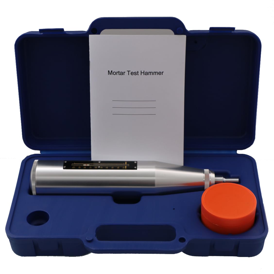 Mortar Rebound Tester Hammer - 1.0 to 25MPa Test Range for Concrete Strength Assessment | Ideal for Construction, Civil Engineering & Building Inspection