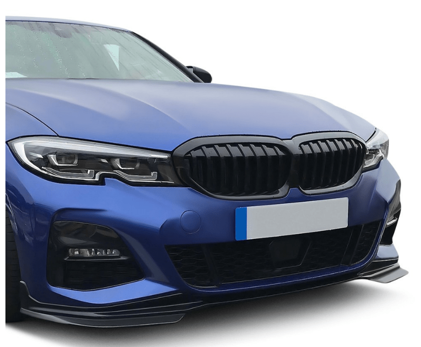 2019-2022 BMW 3 Series G20 G21 M Sport/M340i Glossy Black ABS Front Bumper Lip Set - 5PC Aero Kit for Enhanced Style & Performance | Perfect for Car Enthusiasts & Street Racing
