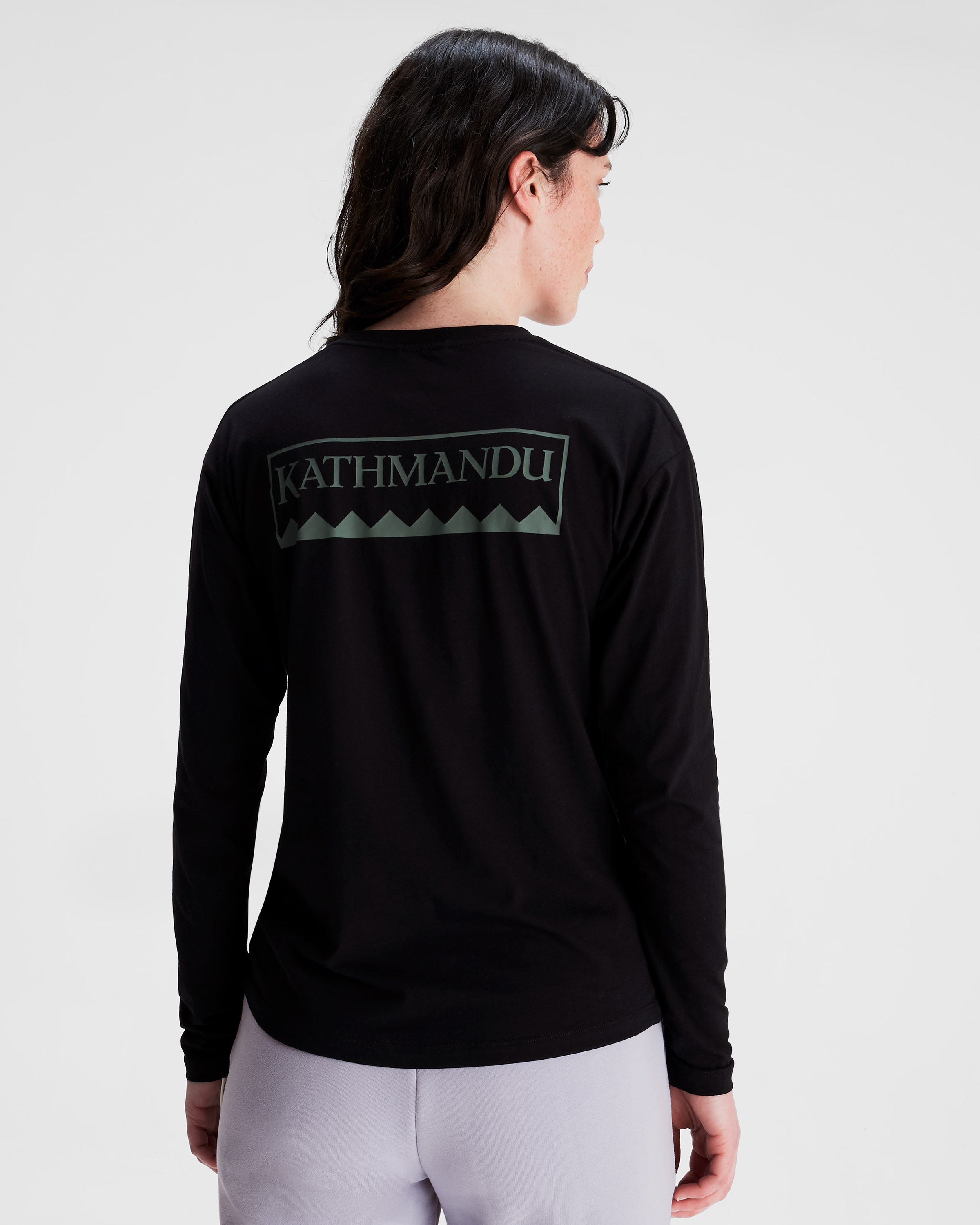 Heritage Organic Cotton Women's Long Sleeve T-Shirt - Soft & Comfortable Black Top for Casual Wear & Layering