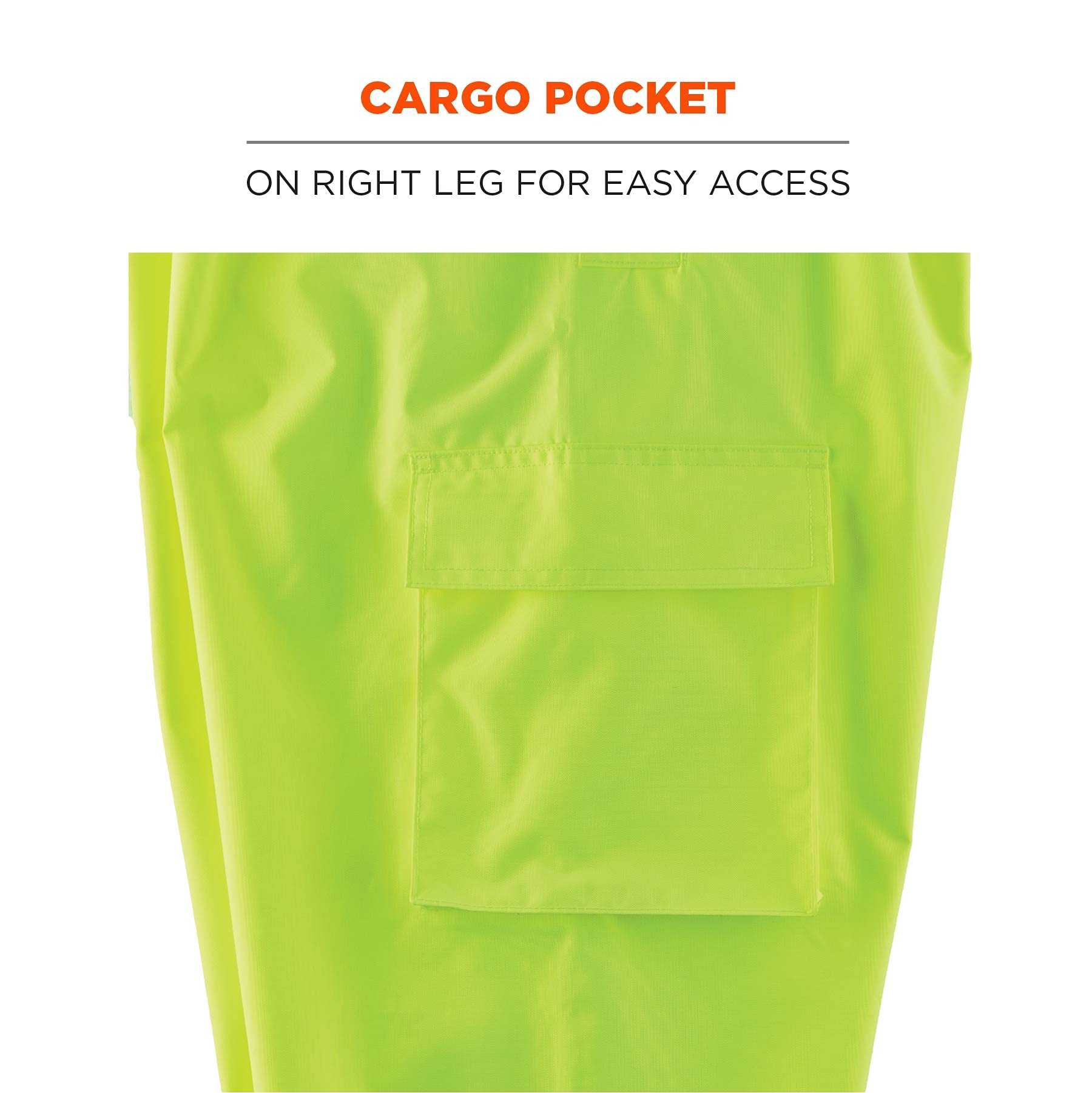 Ergodyne GloWear 8918BK High Visibility Reflective Rain Bib Overalls - ANSI Compliant Black Bottom with Lime Accents (4XL) - Ideal for Construction, Road Work & Outdoor Safety