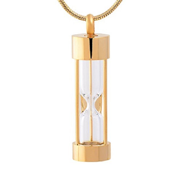 Personalized Hourglass Keepsake Necklace or Keychain - Engraved Memorial Jewelry for Loved Ones - Perfect for Anniversaries, Memorial Gifts & Special Occasions