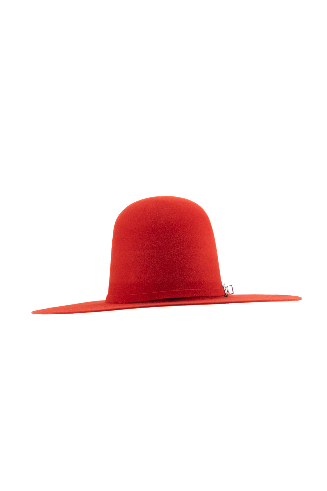 Rock'em 4X Red Open Crown Felt Cowboy Hat for Men - Western Style Rancher Hat with Wide Brim - Perfect for Rodeo, Country Music Festivals & Outdoor Adventures