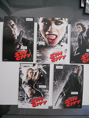 Sin City Movie Limited Edition 5-Card 4x6 Postcard Set - Perfect for Collectors, Movie Fans & Home Decor