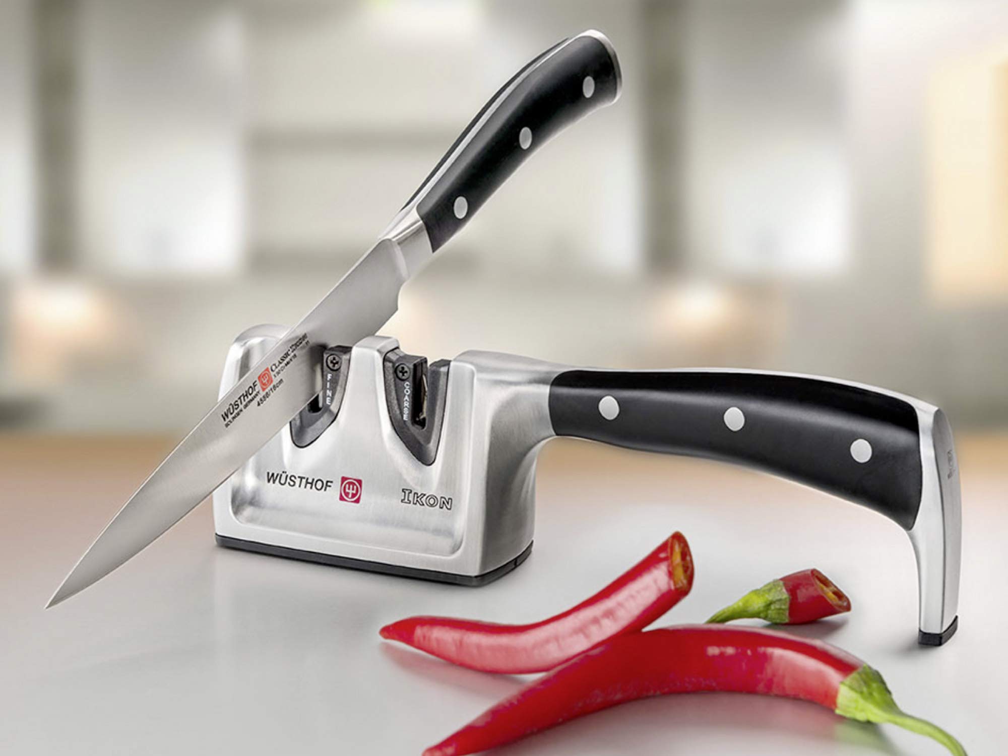 Wusthof WÜSTHOF Professional Knife Sharpener - Diamond Coated for Precision Sharpening - Perfect for Kitchen, Camping & Outdoor Cooking